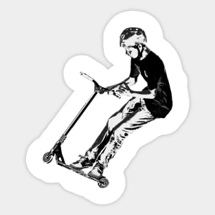 Getting Air - Scooter Boy Sticker